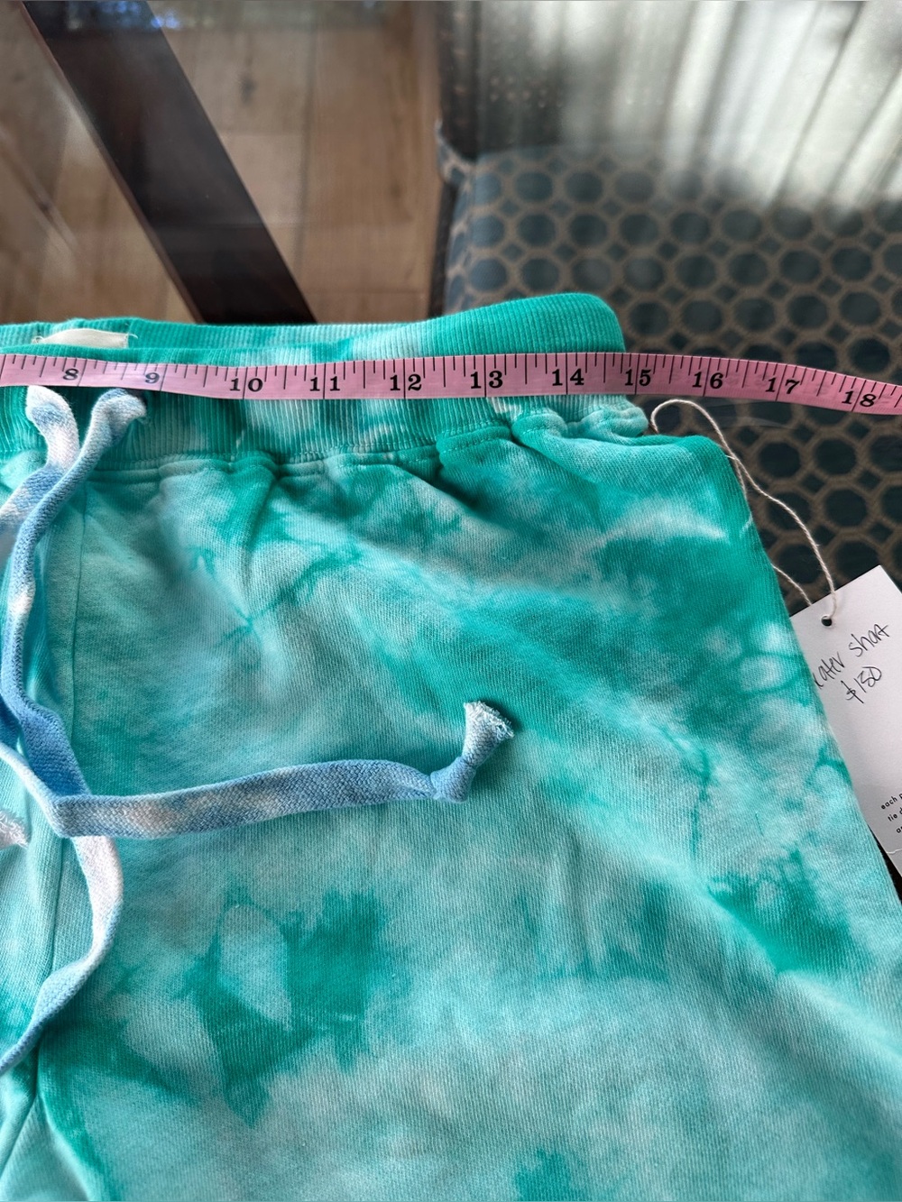 NWT Warm Fun Tie-Dye EMERALD Green SKATER Shorts SIZE medium - Picture 5 of 7